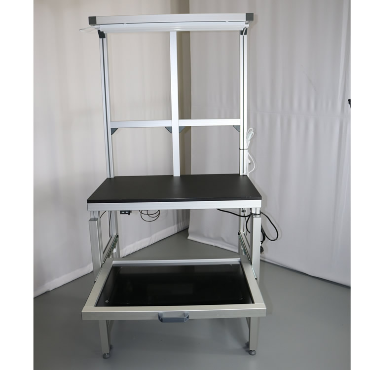 Workstation With Slide Out Tray